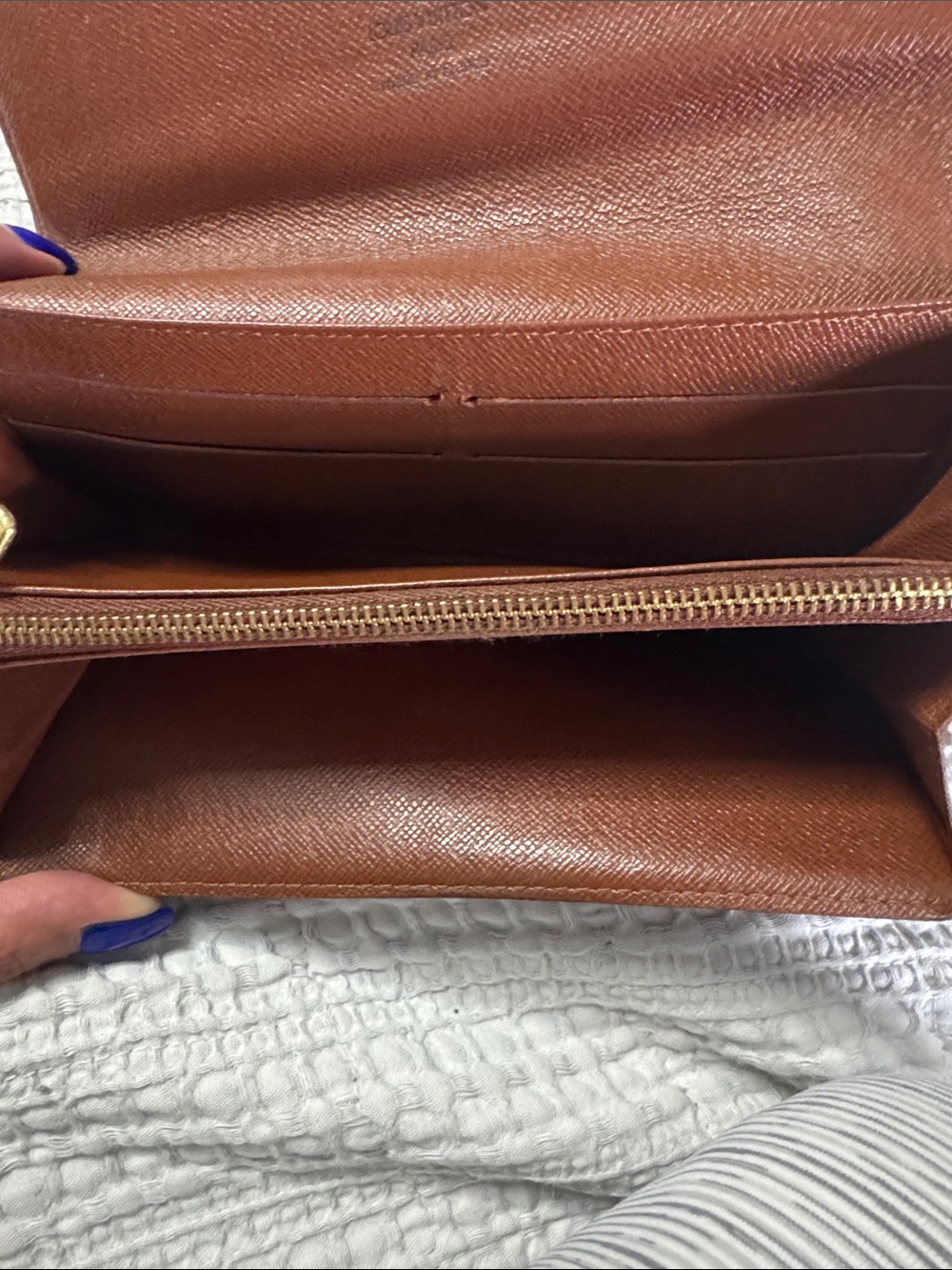 Louis Vuitton Monogram Brown Fold-Over Continental Wallet with COA - Picture 9 of 9